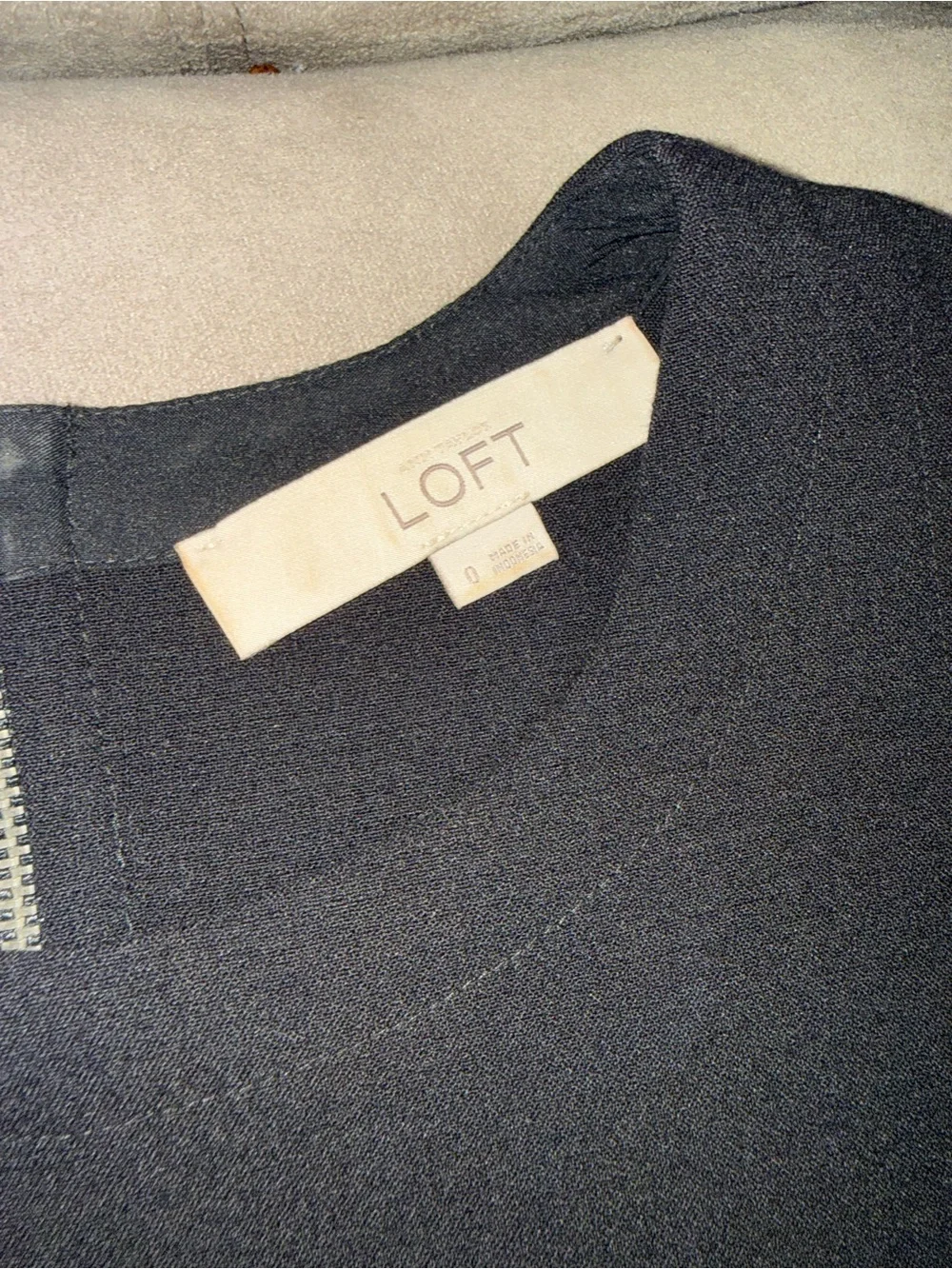 LOFT Black Sleeveless Midi Sheath Dress